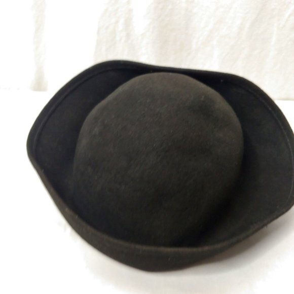 Vintage Bollman Hat Co Doeskin Youth Felted Wool Hat Black Kids READ - Picture 3 of 9